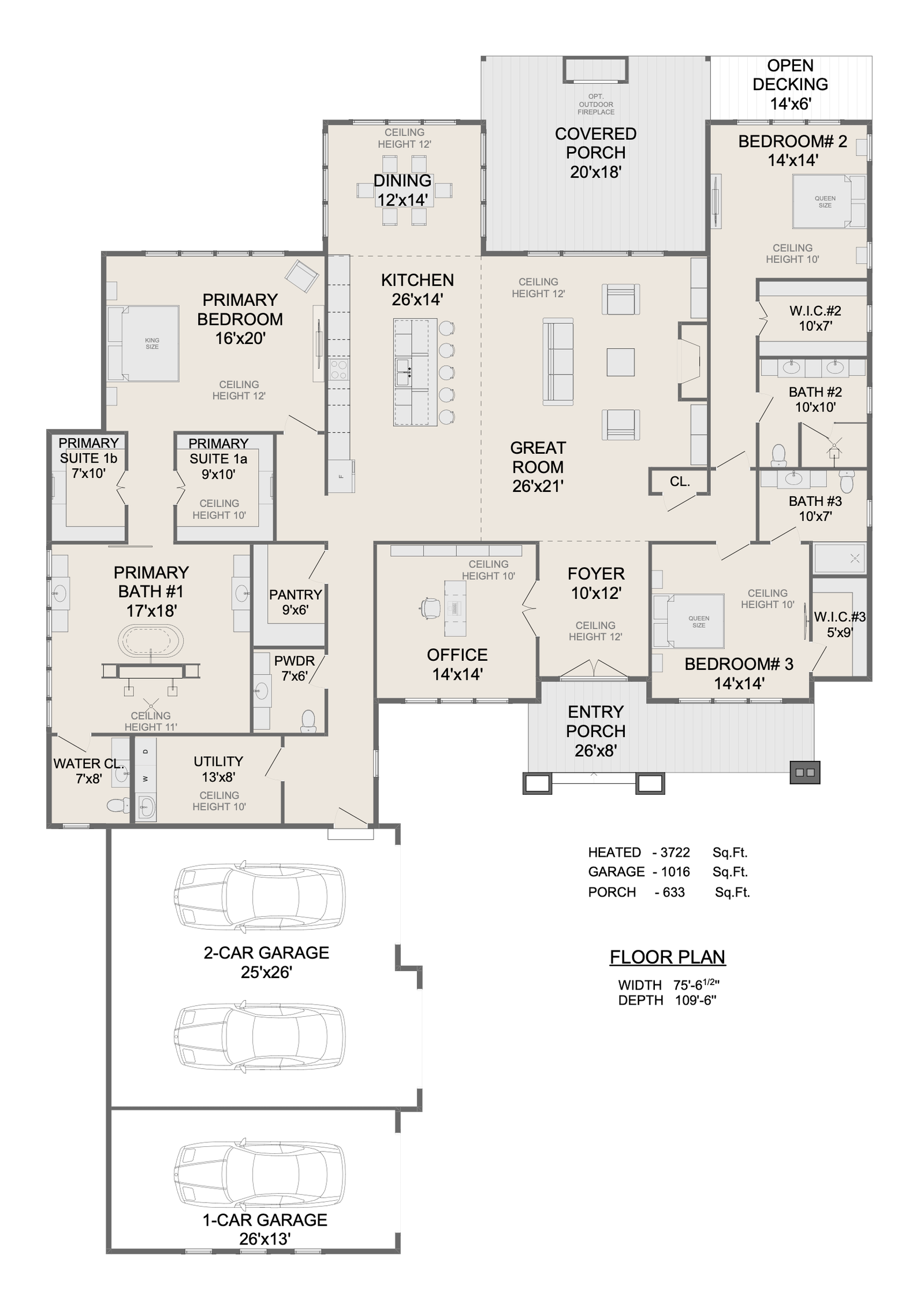 THE RIVERSTONE House 90, 3 сar, Left (Right Entry). House Plans for Family Houses, New House Plans